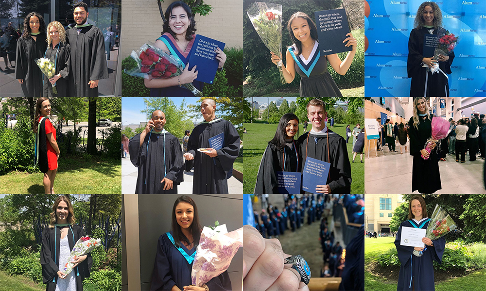 37 student athletes walk across the stage during Sheridan Convocation