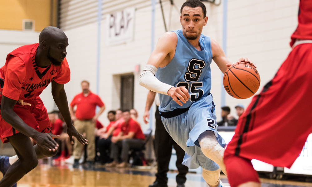 Men's basketball cap regular season with hard-fought win at Fanshawe
