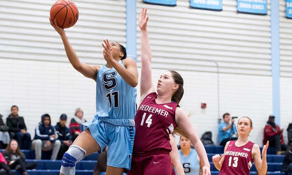 Women's basketball overcomes scoring slump to drop Redeemer
